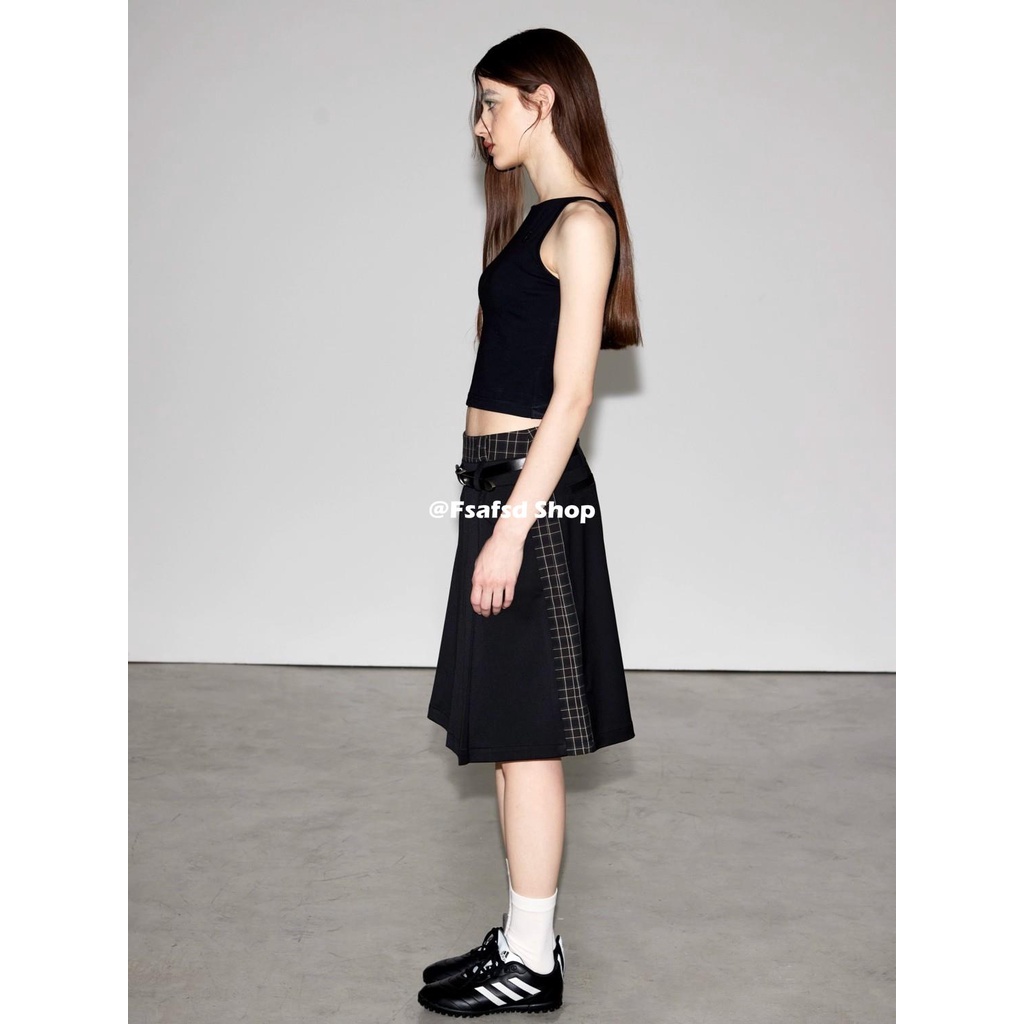 Chân Váy Xếp Ly Sọc Ca Rô Phong Cách Retro Thời Trang Cao Cấp Cho Nữ