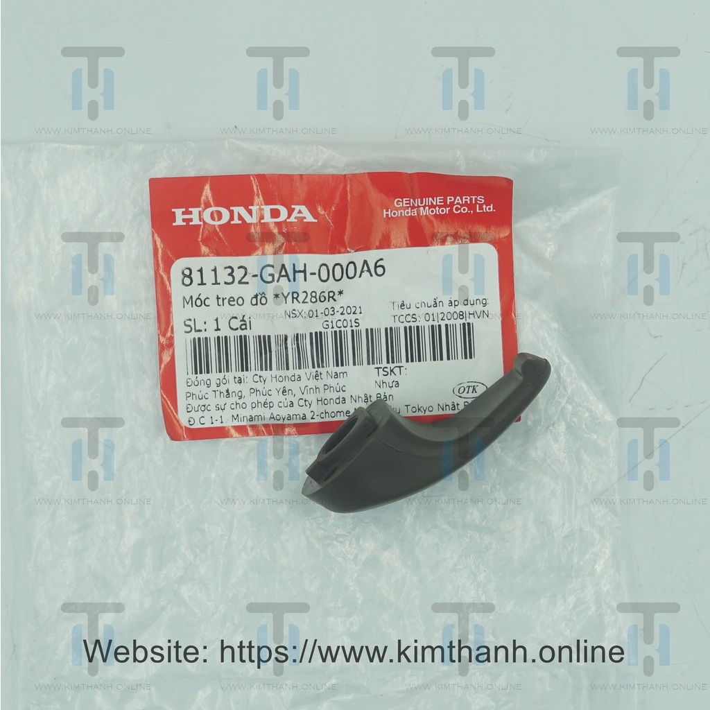 Móc đồ Vision 2021 Honda VN _ 81132GAH000A6, 81132GAH000ZW