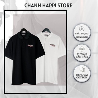 Áo thun polo bale*nciaga wave , áo polo balen nam nữ unisex