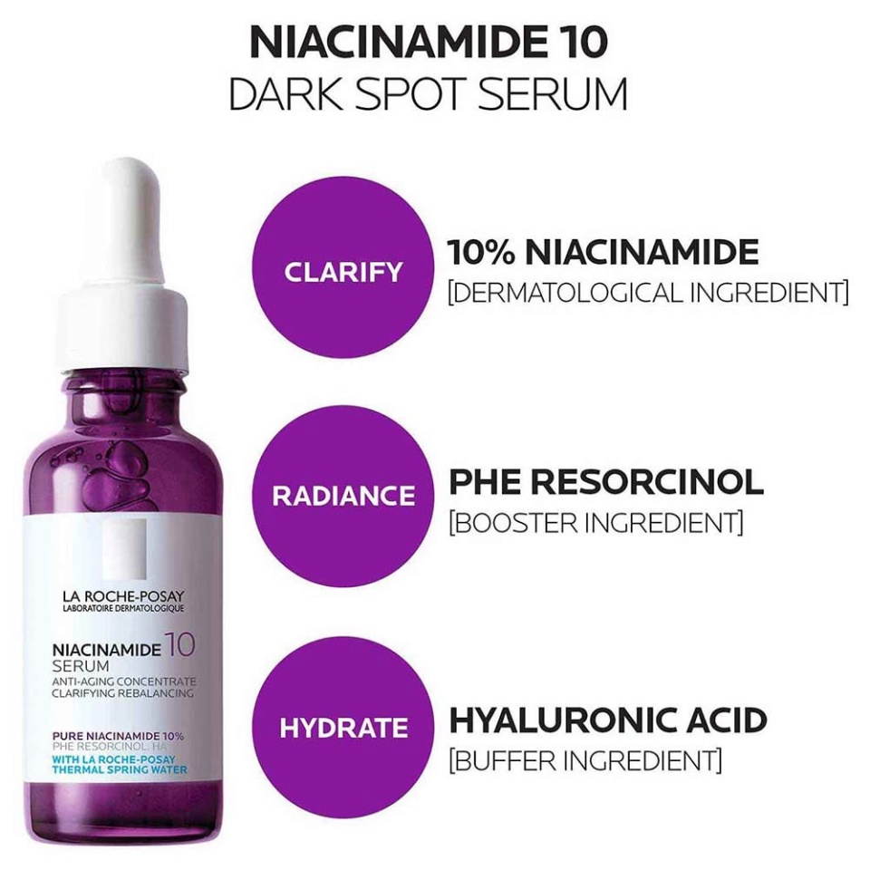Serum Mờ Thâm Nám Cho Da Nhạy Cảm La Roche Posay Pure Niacinamide 10 - MMA