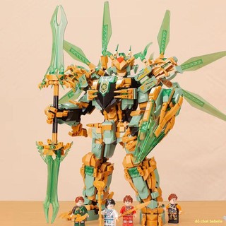 🌈Tương thích với LEGO Phantom Ninja Transformation Mech Lắp ráp xếp hình Khối xây dựng Rồng vàng Đồ chơi xếp hình Quà t