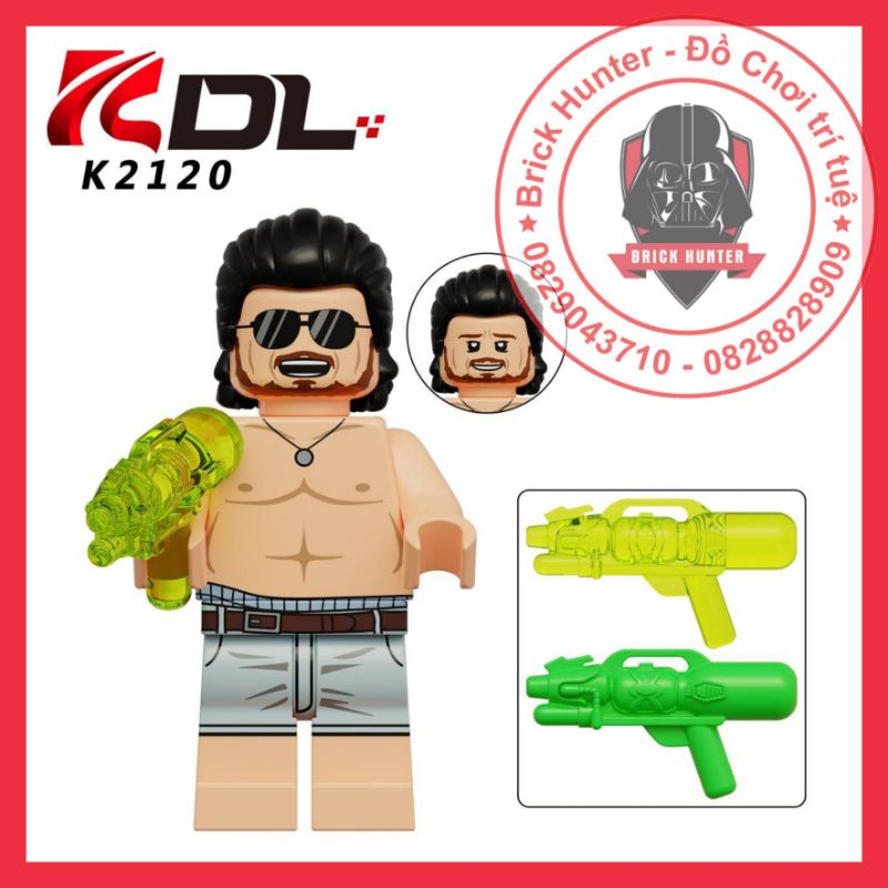 Koruit KDL K2120 meme minifigures mô hình nhân vật Leonardo Dicaprio cầm súng phun nước