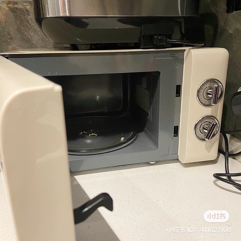 Lò vi sóng bản cơ dáng cổ điển XIAOMI OCOOKER CR-WB01B màu trắng xanh dung tích 20L