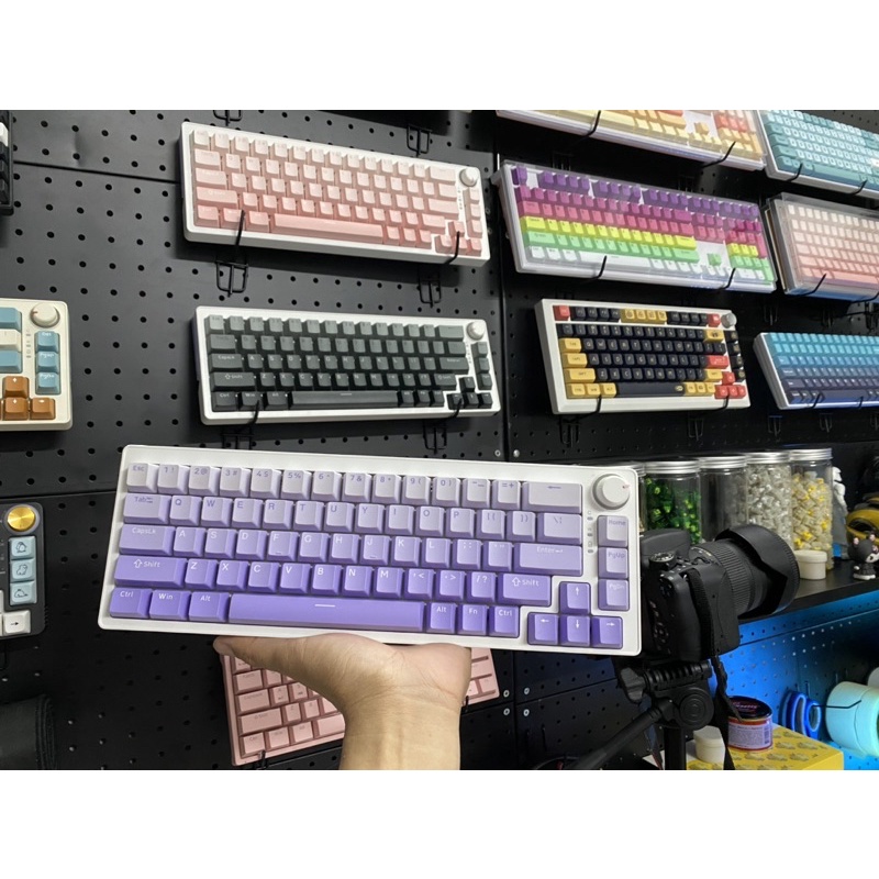 Keycap Za68, M1W, 75 PBT, Nút Bàn Phím Cơ