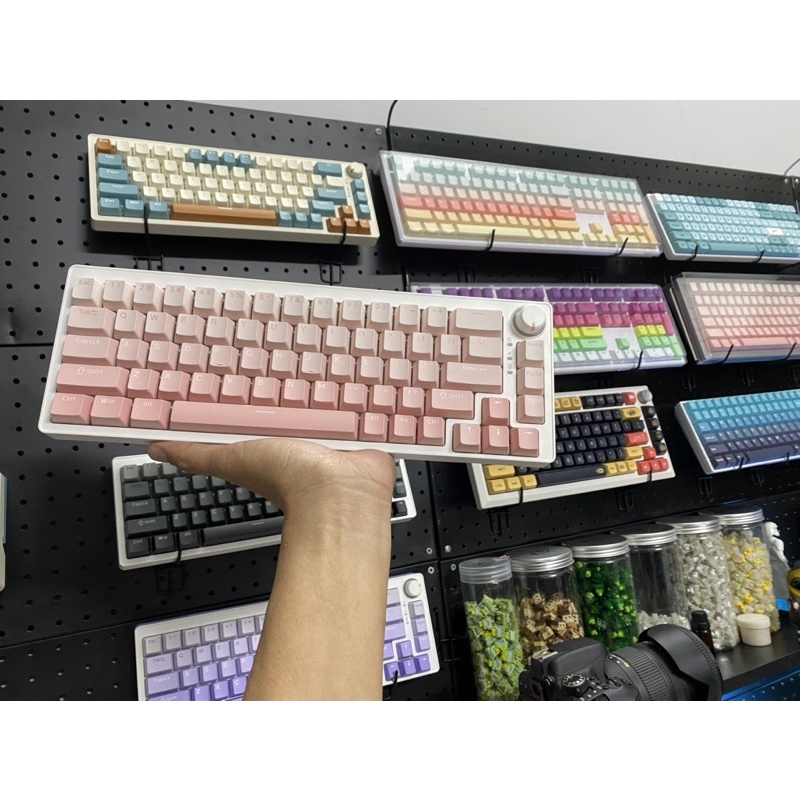 Keycap Za68, M1W, 75 PBT, Nút Bàn Phím Cơ