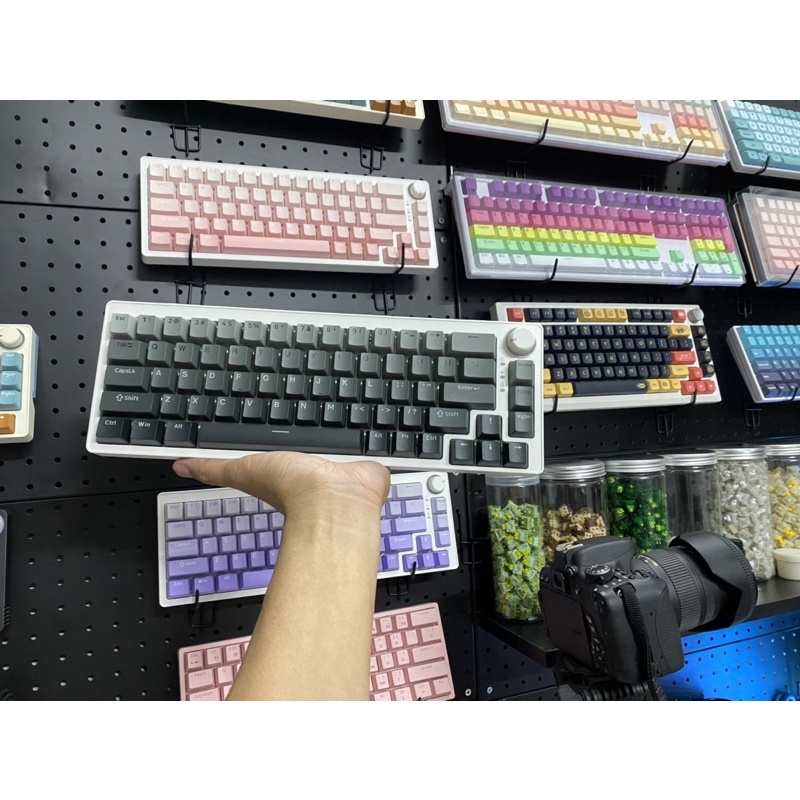 Keycap Za68, M1W, 75 PBT, Nút Bàn Phím Cơ