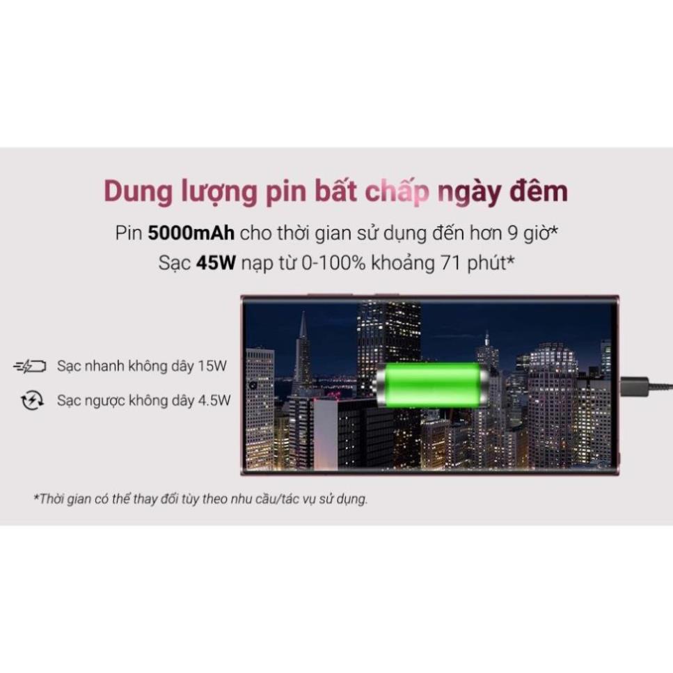 Điện thoại Samsung Galaxy S22 Ultra 5G bản Mỹ, Chip Snapdragon 8 Gen 1, FULLBOX - 2 SIM