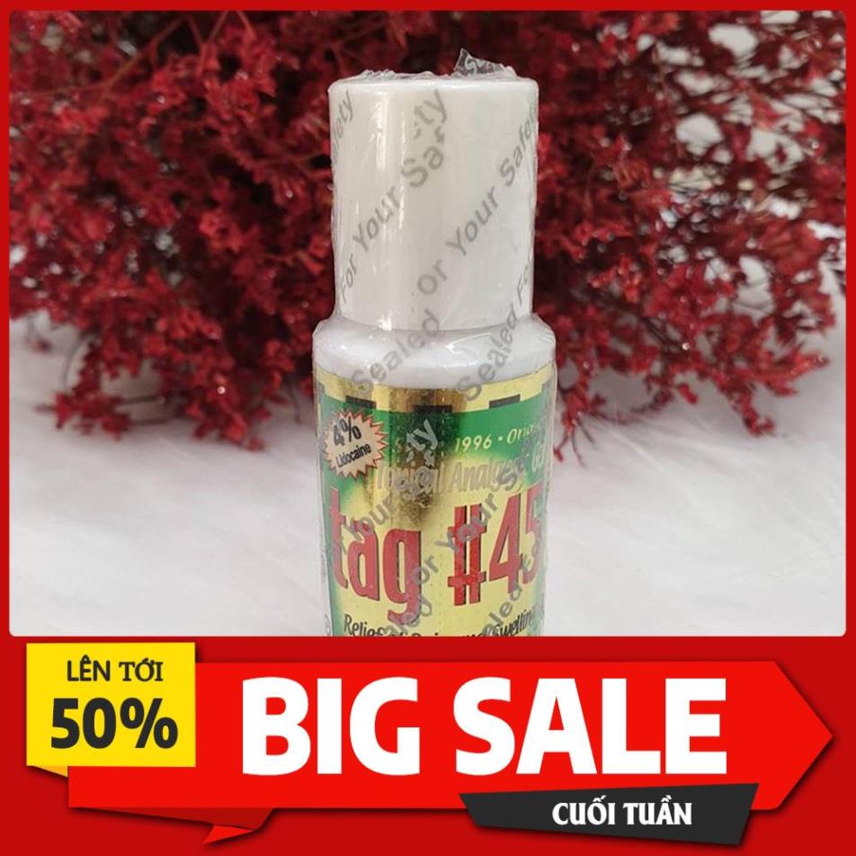 T🍓ê Tag 45 chuẩn hàn dùng hỗ trợ cho quá trình phun xăm chai 30ml - Phun Xăm Linh Bống
