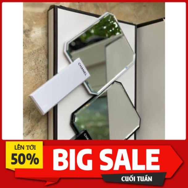 Gương Trang Điểm Cầm Tay Chanel Cao Cấp Sang Chảnh Đủ 3 Màu - Phun Xăm Linh Bống