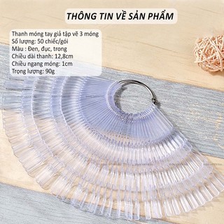 (SALE GIA SOC) Móng que 3 tầng- móng que đốt chuyên dụng học nail