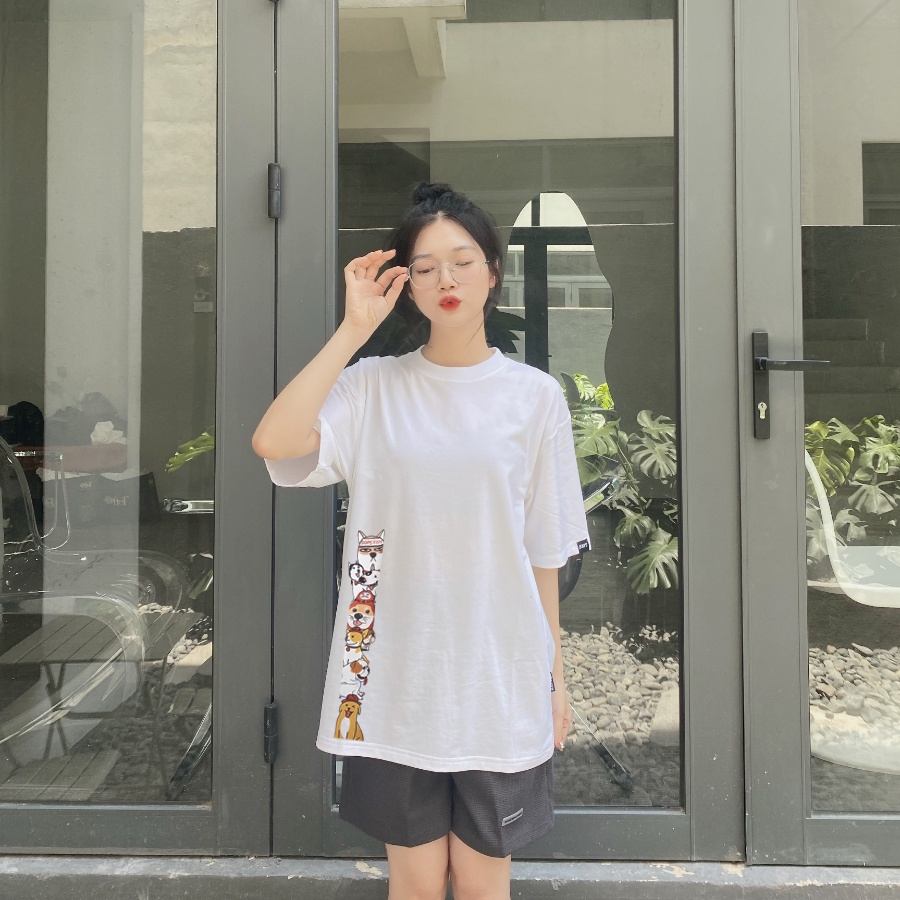 Áo thun unisex MONSTER X STREET Chó D-Dope phông tay lỡ nam nữ form rộng Local Brand