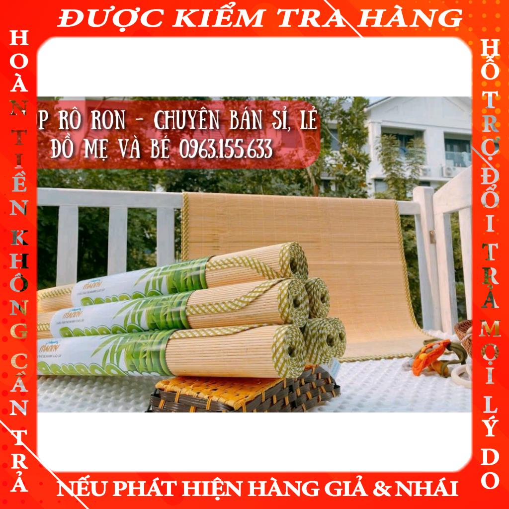 [Chính hãng] Chiếu tre BAMBOO trắng - Chiếu tre MANNY nan tăm cho bé - Shop Rô Ron  jingu