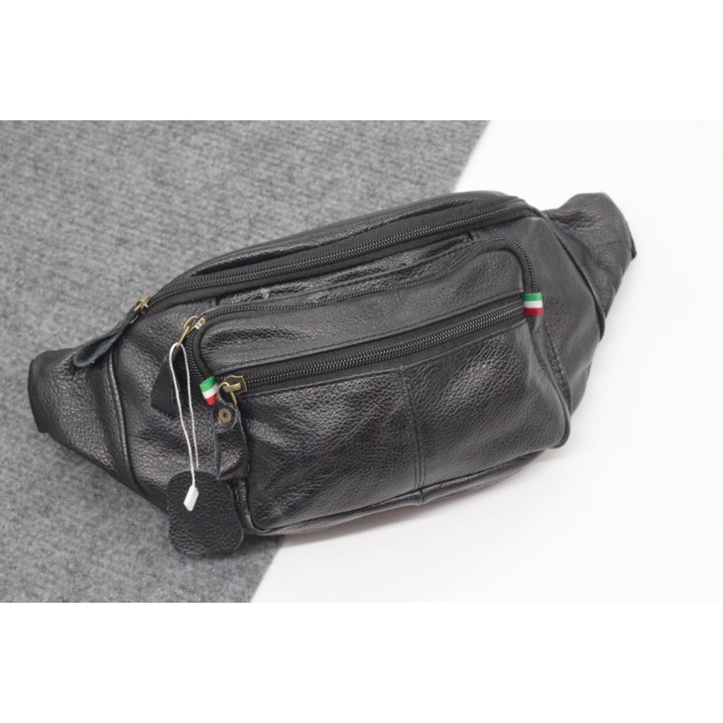 Túi Bao Tử. Túi Đeo Chéo Nam Da Bò Da Thật 100% Cao Cấp Thiết Kế Đơn Giản Thanh Lịch. BH 99 năm