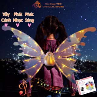 Cánh Tiên Phát Sáng Tự Vẫy Và Kèm Theo Nhạc - Cánh Thiên Thần Tự Vẫy Phát Sáng Cho Bé Gái Vui Chơi Các Ngày Lễ Hội