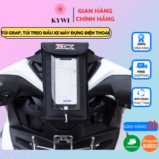 Túi ZDK mini, Túi Grap, Túi treo đầu xe máy đựng điện thoại,có lỗ sạc, 2 lớp hỗ trợ thoát nhiệt tốt cho điện thoại- KYWI