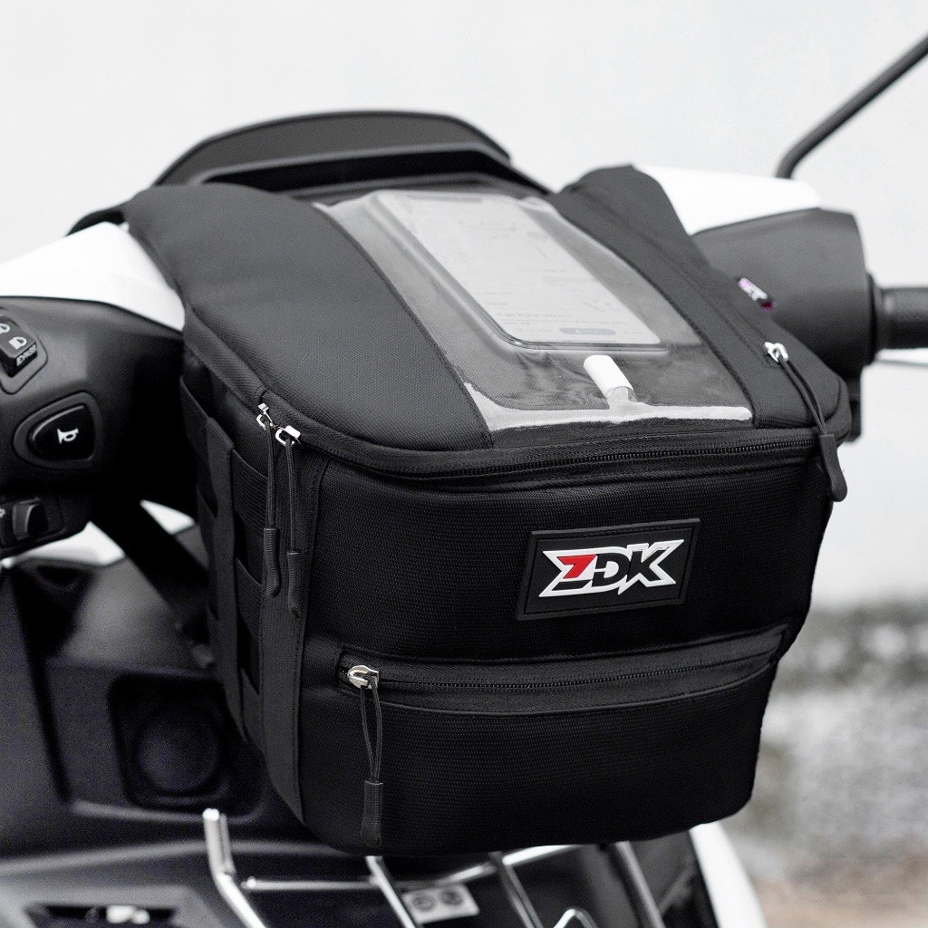 Túi treo đầu xe máy ZDK, có lỗ sạc pin, hỗ trợ chống sốc, thoát nhiệt điện thoai, 2 ngăn đựng đồ dùng - KYWI OFFICIAL