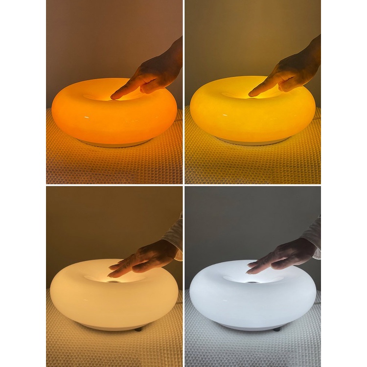 Đèn Ngủ Để Bàn Hình Bánh Donut Phong Cách Trung Cổ Độc Đáo