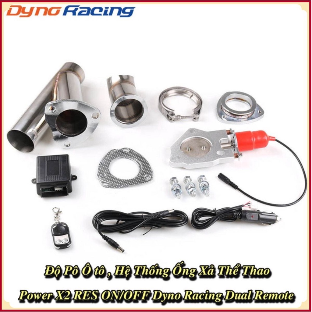 Combo Độ Pô Ống Xả Thể Thao Power X2 RES ON/OFF