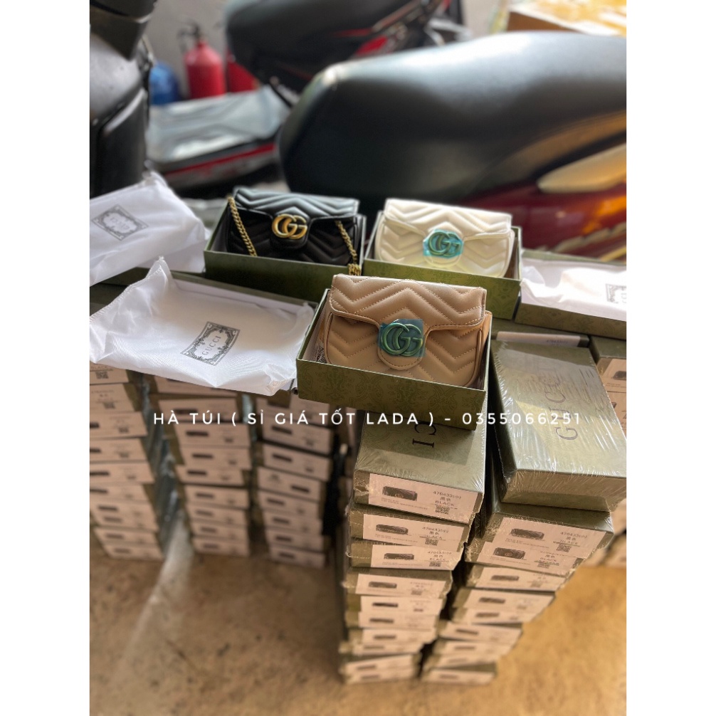 Túi xách chéo Gu chì tim vân nổi mềm đẹp  - Hà Túi