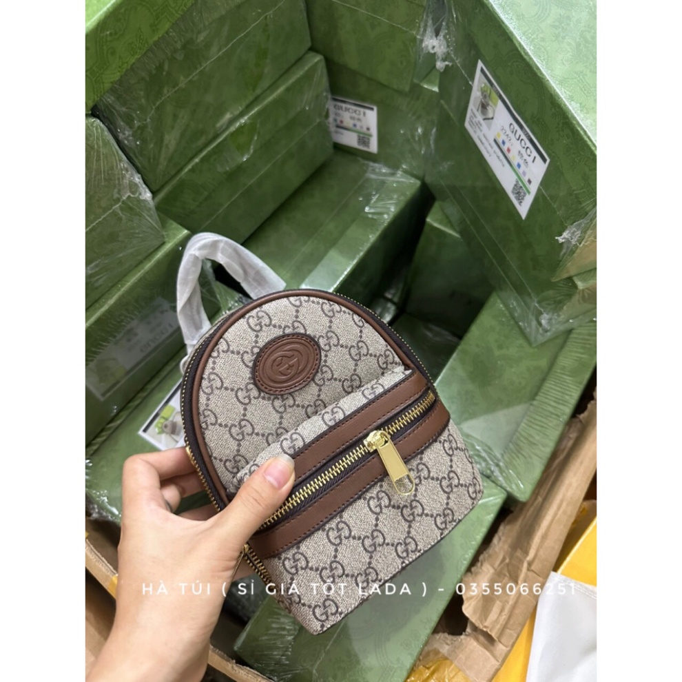 Balo túi balo Gu chì đeo đi dạo xinh xẻo cứng cáp ( Có hộp ) - Hà Túi