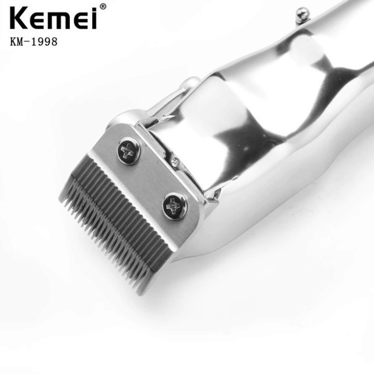 Tông đơ cắt tóc chuyên nghiệp Kemei KM -1998 Pin 2000mAh Màn hình LED