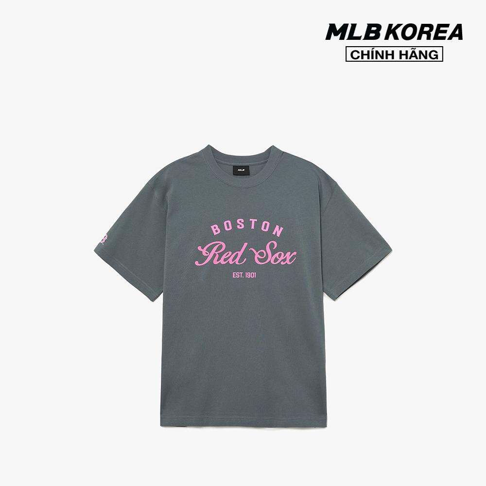 MLB - Áo thun unisex cổ tròn tay ngắn Basic American Lettering 3ATSB4033-43GRD