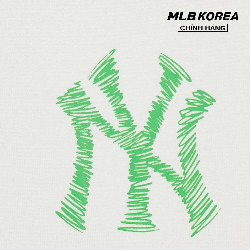 MLB - Áo thun unisex cổ tròn tay ngắn phom suông hiện đại 3ATSB5033-50WHS