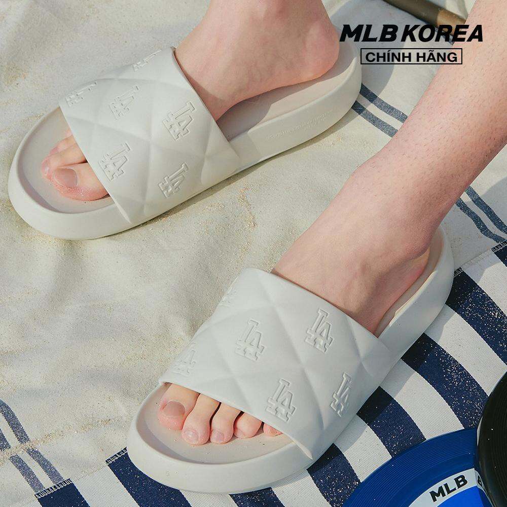 MLB - Dép unisex quai ngang bản rộng Chunky Bouncer 3ALPFBS33-07WHS