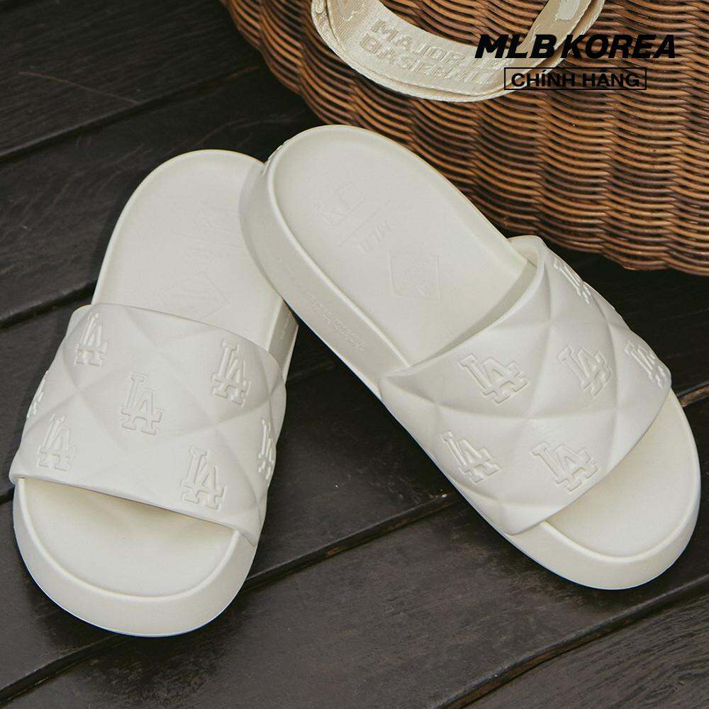 MLB - Dép unisex quai ngang bản rộng Chunky Bouncer 3ALPFBS33-07WHS