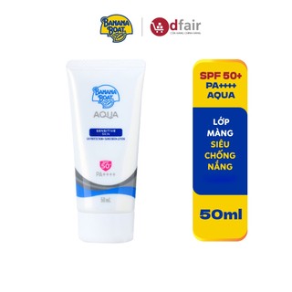 Kem chống nắng banana boat aqua sensitive skin spf50+/pa+++ 50ml
