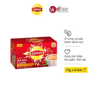 Hộp 8 gói trà sữa lipton - vị ô long 17g/gói