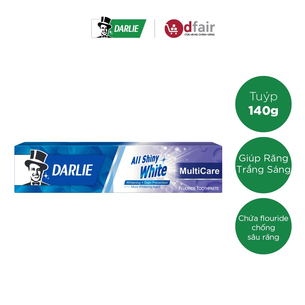 Kem Đánh Răng Darlie All Shiny White _ Multicare 140g