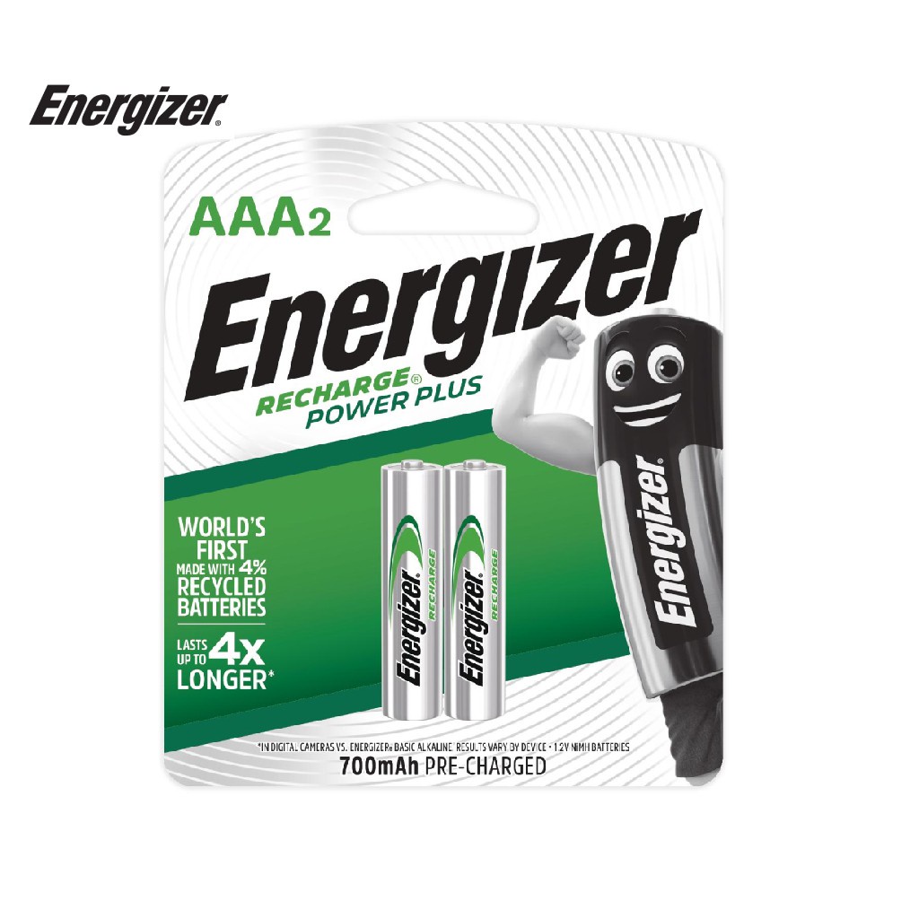 Vỉ 2 Viên Pin Sạc AAA Energizer AAA 700mAh - 100536423