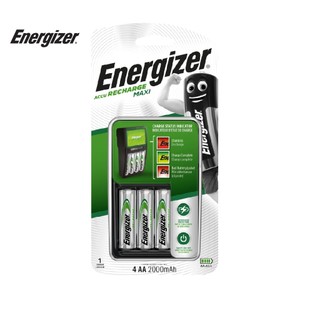 Bộ Máy Sạc Pin Maxi Energizer CHVC M4, pin: AA NiMH 2000mAh 1,2V, có thể sạc 2 pin hoặc 4 pin AA hoặc AAA - 100909498