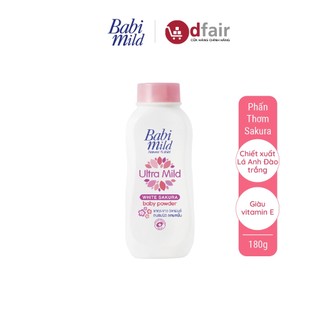 Phấn Thơm Cho Bé Babi Mild White Sakura Chai 160G - 101184746