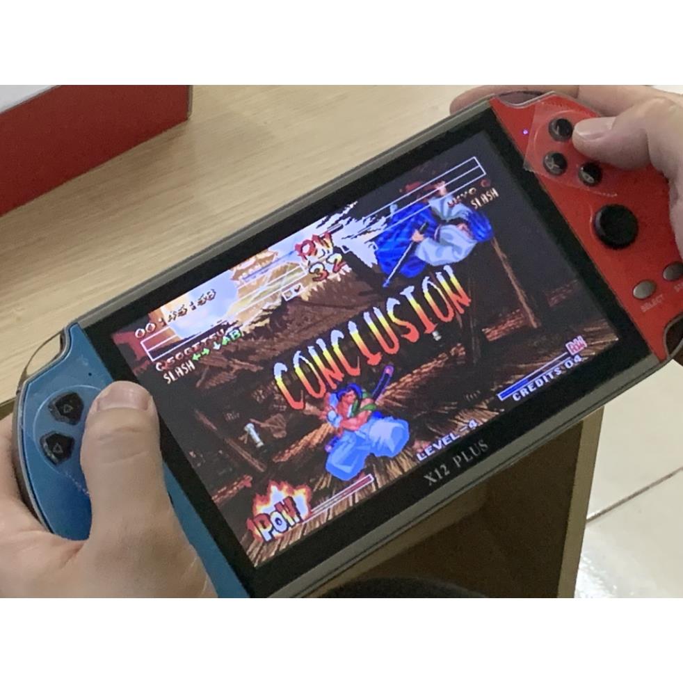 Máy chơi game X12 Plus - Có sẵn 20000 game - Màn hình 7 Inch - Nghe nhạc - Đọc Sách - Xem Phim