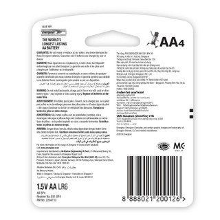Vỉ 4 Viên Pin AA Energizer Max E91 BP4 - 100193491