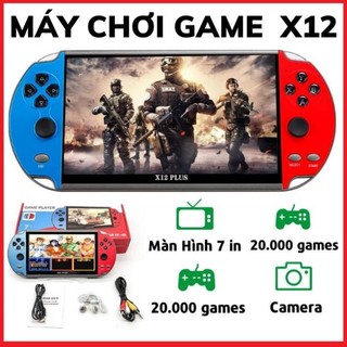 Máy chơi game X12 Plus - Có sẵn 20000 game - Màn hình 7 Inch - Nghe nhạc - Đọc Sách - Xem Phim