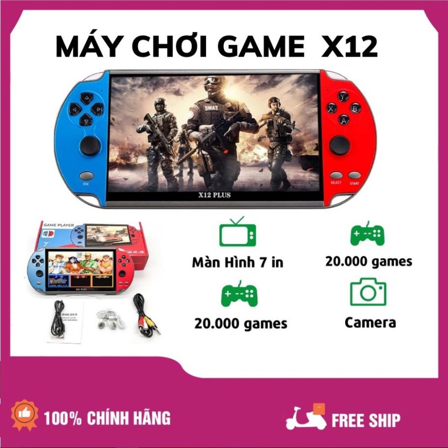 Máy chơi game X12 Plus - Có sẵn 20000 game - Màn hình 7 Inch - Nghe nhạc - Đọc Sách - Xem Phim