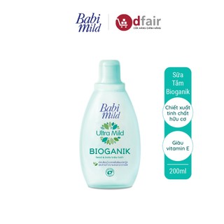 Sữa tắm em bé babi mild - pure natural chai 200ml - 100961726