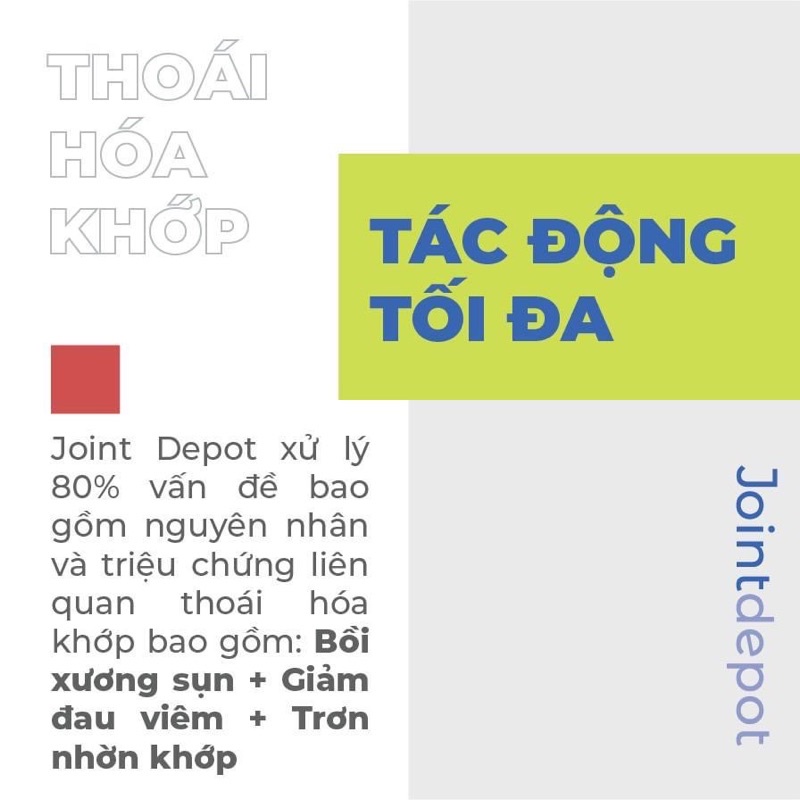 Jointdepot viên xương khớp hỗ trợ giảm đau, thoái hóa khớp - Hộp 40 viên Medimap Joint Depot