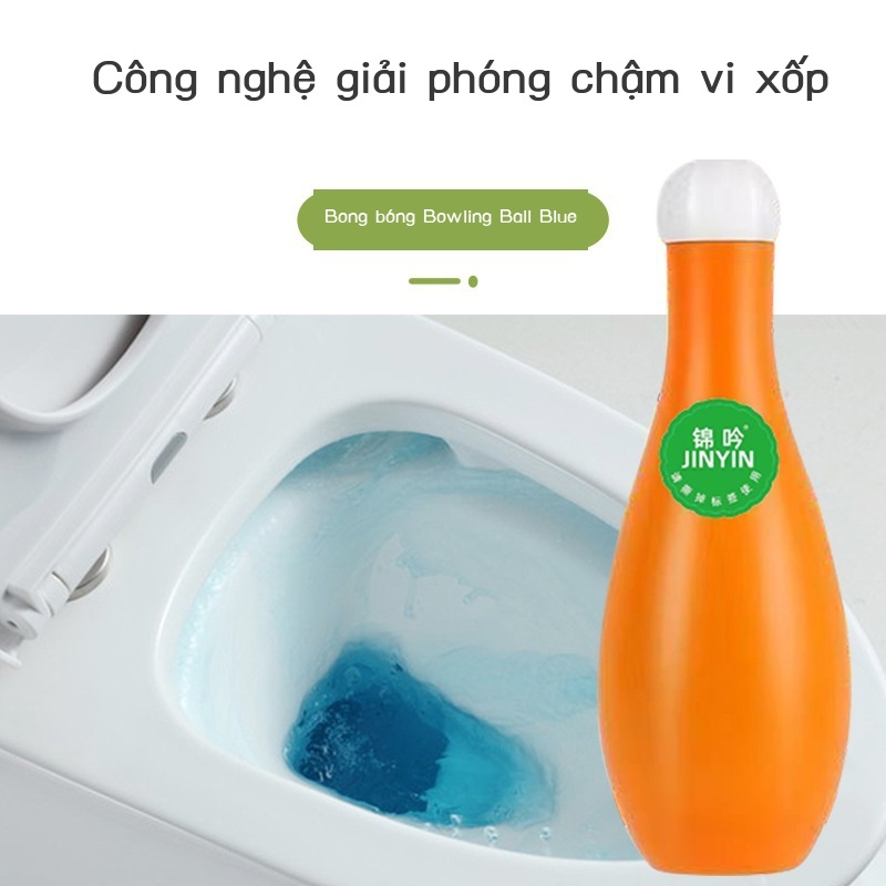 Bóng bowling bong màu xanh chai vệ sinh hộ gia đình nhà kho báu