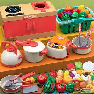 Đồ chơi trẻ em nhà bếp bếp đồ chơi mô phỏng dụng cụ nhà bếp bộ nấu ăn bé trai và bé gái quà tặng sinh nhật
