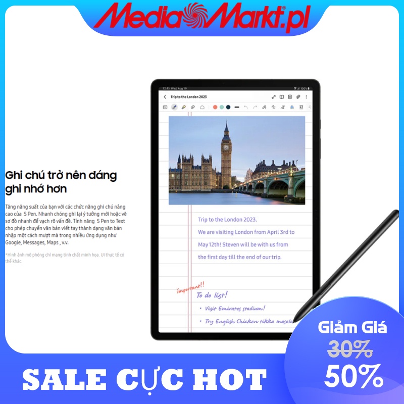 Máy tính bảng Samsung Galaxy Tab S9 Ultra 256GB I 12GB và 512GB I 12GB và 1TB | 12GB .