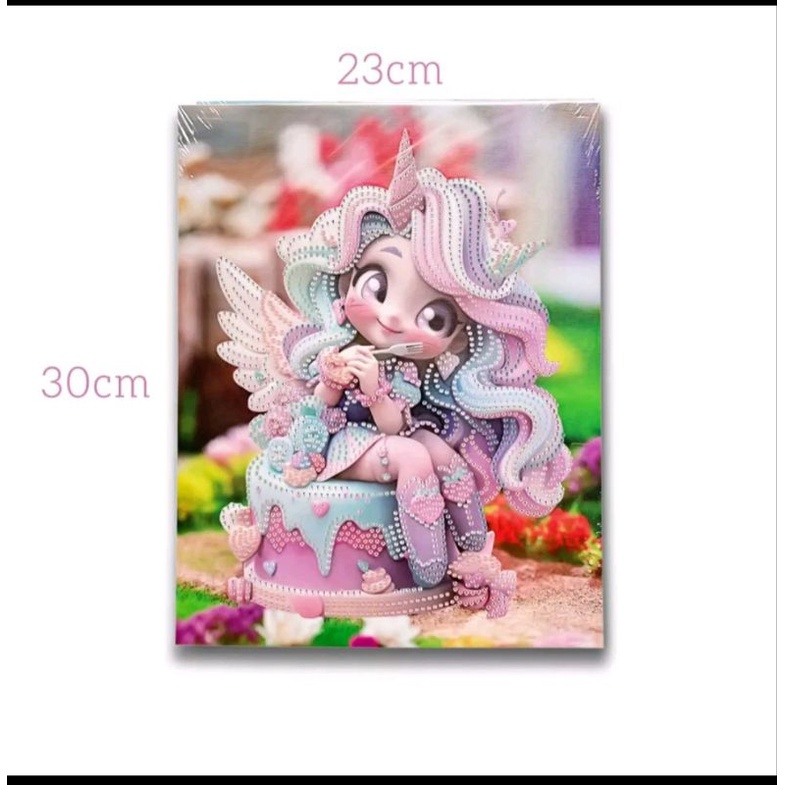 Tranh Đính Đá Phát Sáng 5D Hình Búp Bê