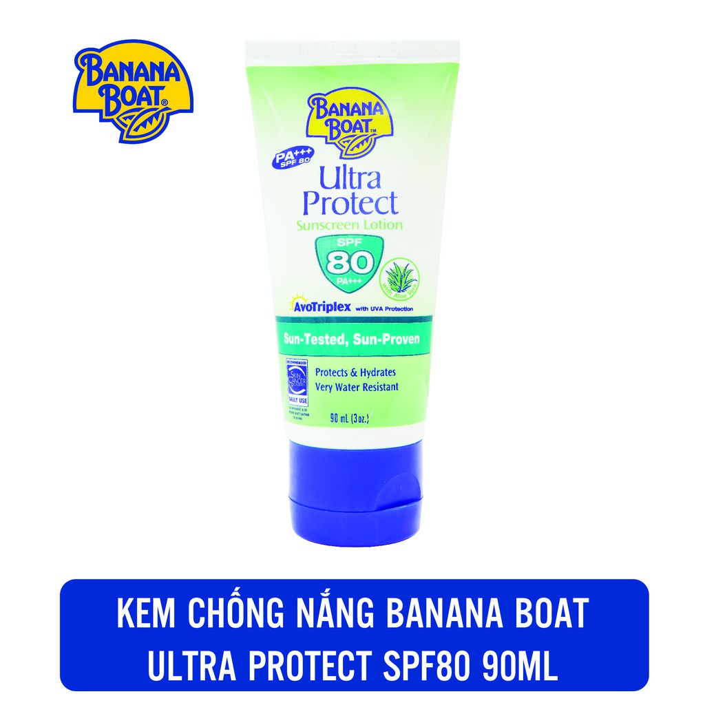 Kem Chống Nắng Banana Boat Ultra Protect SPF80/PA+++ 90ml/Tuýp