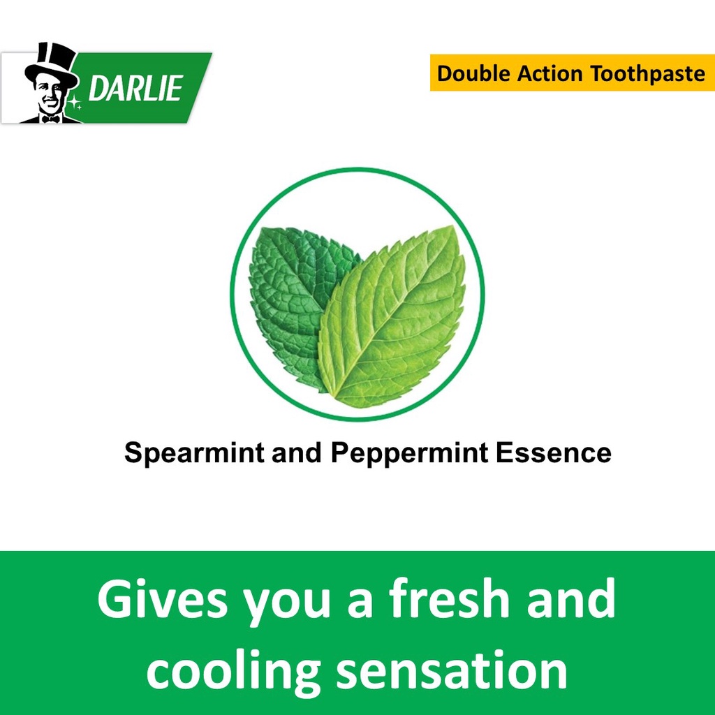 Kem Đánh Răng Darlie Double Action Fresh Clean 50g và Bàn Chải Đánh Răng