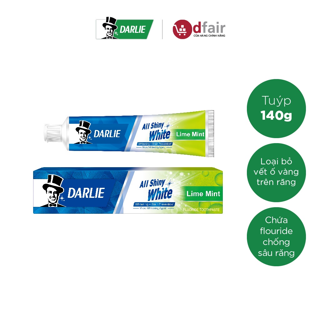 Kem Đánh Răng Darlie All Shiny White _ Lime Mint 140g_100955719