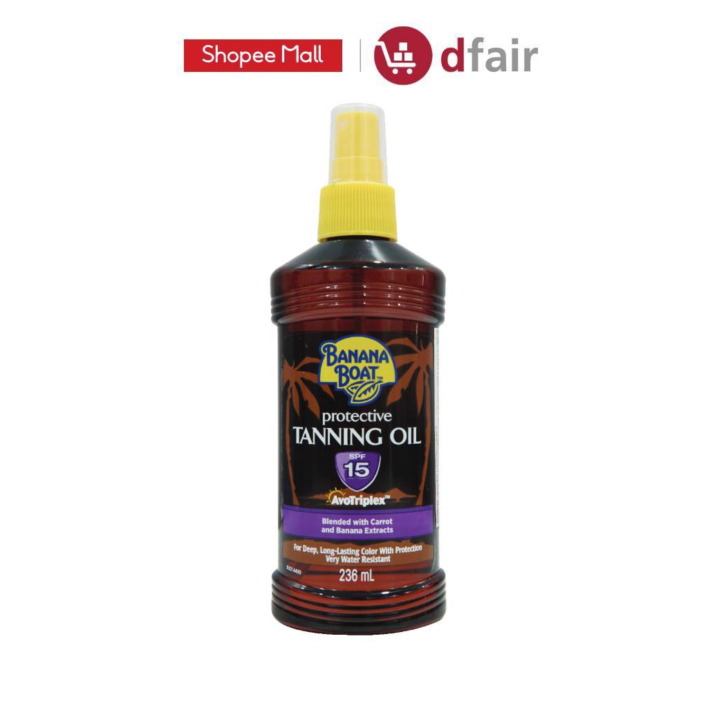 Dầu Phơi Nắng Bảo Vệ Da Banana Boat Protective Tanning Oil SPF15 236ml/Chai