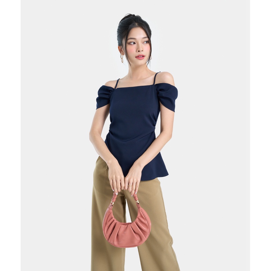 Áo Kiểu Nữ Thời Trang HNOSS Peplum Rớt Vai HNAKI075